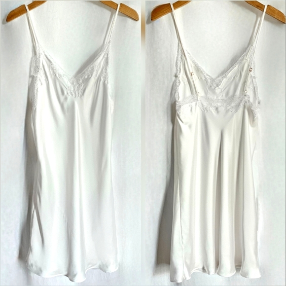 Victoria’s Secret White Floral Lace Slip Dress - Picture 11 of 16
